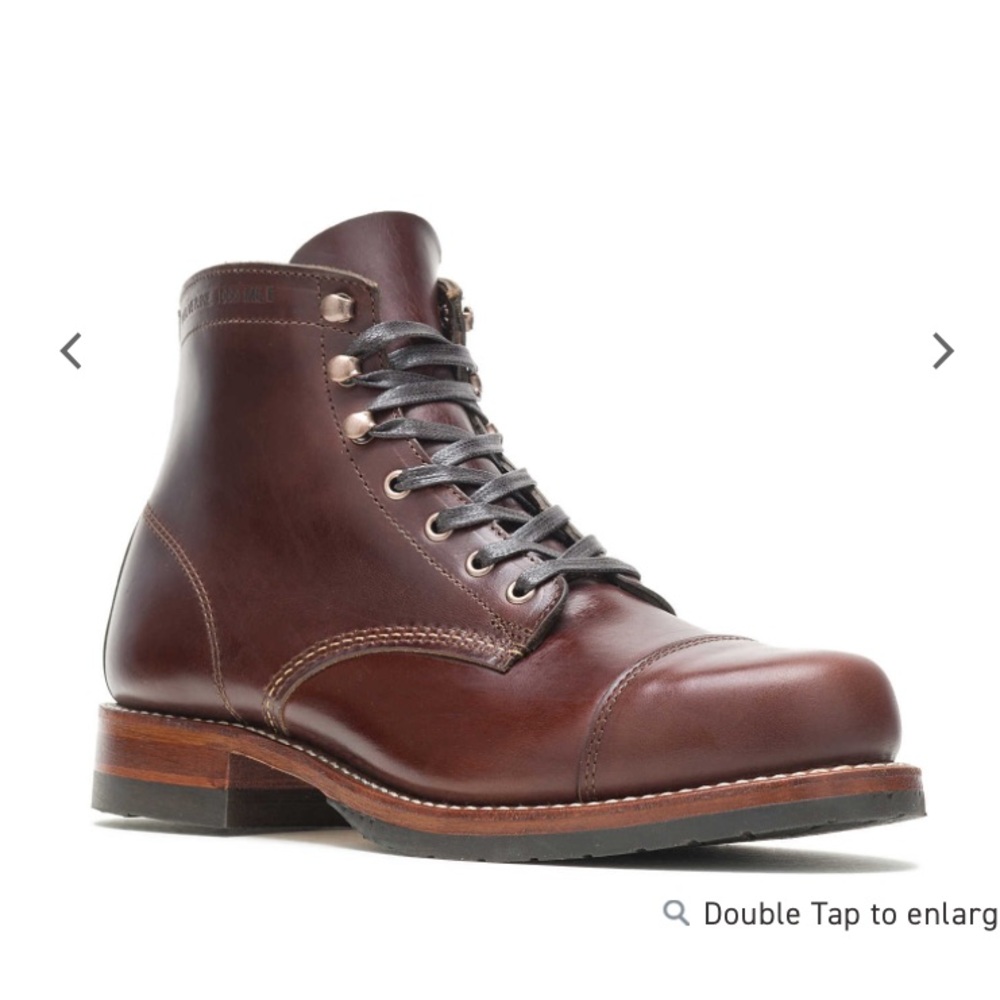 Wolverine 1000 Cap Toe Classic Boot in Havana Brown